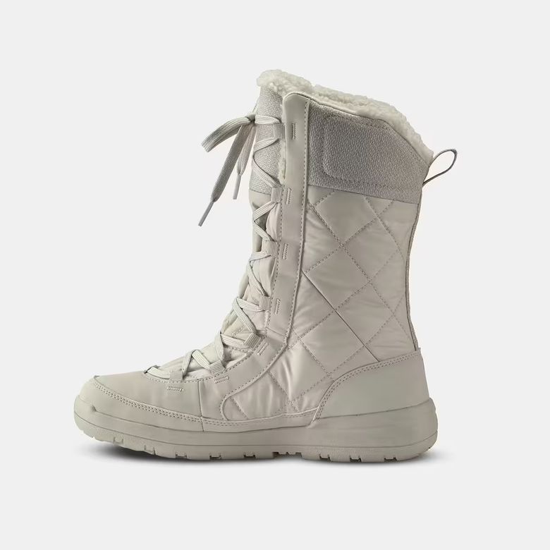 Quechua 8802419 Kadın Outdoor Kar Botu - Su Geçirmez - Bej - Nh500 High