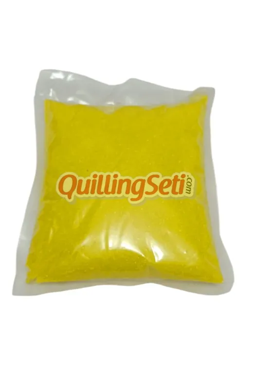 quilling 1KG-Sari-Kum 1 Kg Sarı Renk Kum Boyama Kumu, Seti Aktivite Kumu, Oyun Kumu, Dekoratif Renkli Kum 100 Gr