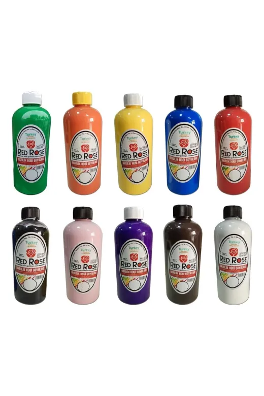 quilling AKRLK-BYA-500ML-RDRS Mor Renk Akrilik Hobi Boyası - 10 Farklı Renk Seçenekli 500Ml