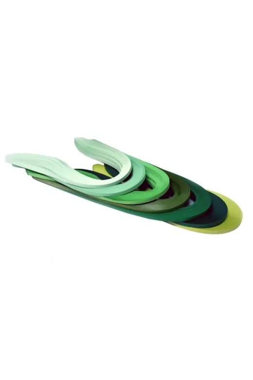 quilling yesil-dunya-quilling-3mm Yeşil Dünya Serisi 7 Farklı Ton Yeşil Renkli - 3Mm - 700 Adetli
