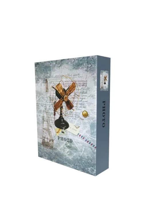 Rabsev RS4602-1 Fotoğraf Albümü 10X15Cm 200 Fotoğraf Kapasiteli Renkli Pervane Desenli Anı Albümü