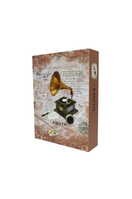 Rabsev RS4602-1 Fotoğraf Albümü 10X15Cm 200 Fotoğraf Kapasiteli Renkli Desenli Anı Albümü