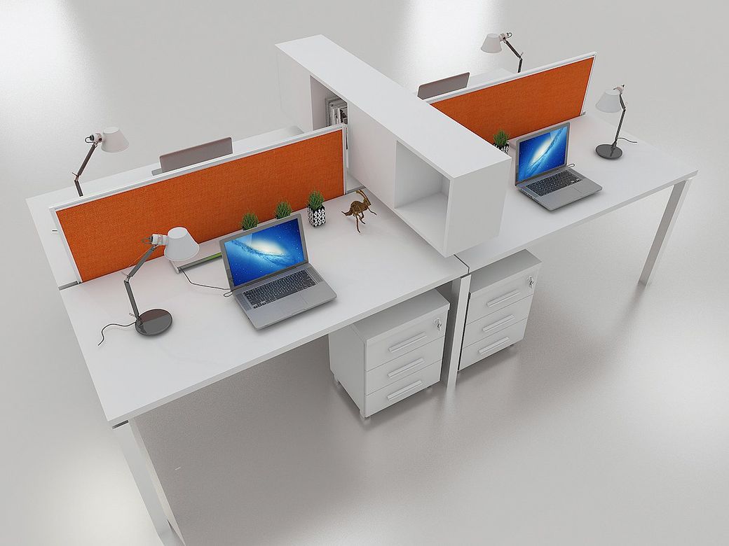 Radikal 4'lü Workstation Masa