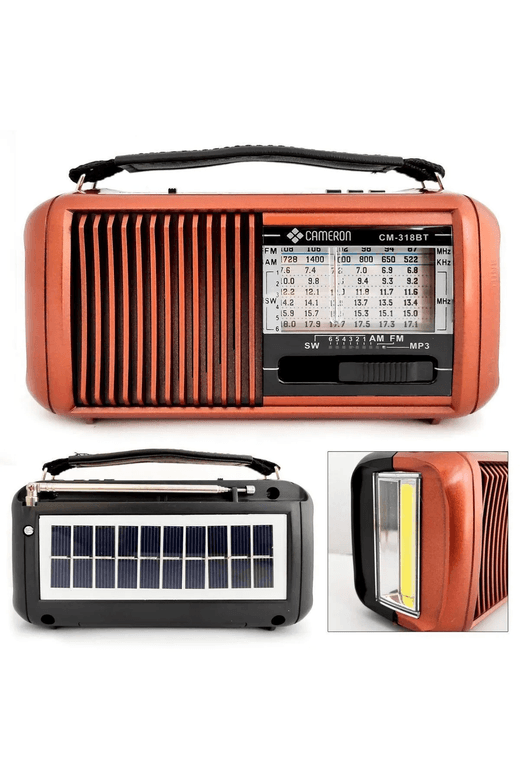 Radyo Solar Şarjlı Bt/usb/sd/fm Fenerli Cameron Cm-318Bt