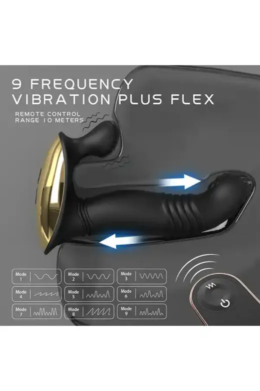 Red Fox 100334316910220 İleri Geri Hareketli Şarjlı Uzaktan Kumandalı Anal Vibratör