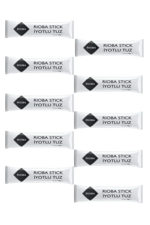Rioba 8696236428050 Stick İyotlu Sofra Tuzu 1,50 Gram X 50 Adet
