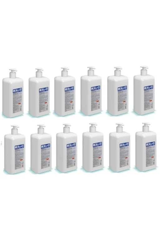 Roll Roll Antiseptik, Dezenfektan, faturalı Antiseptik Solüsyon El Ve Cilt Dezenfektanı 12 Adet 1 Lt