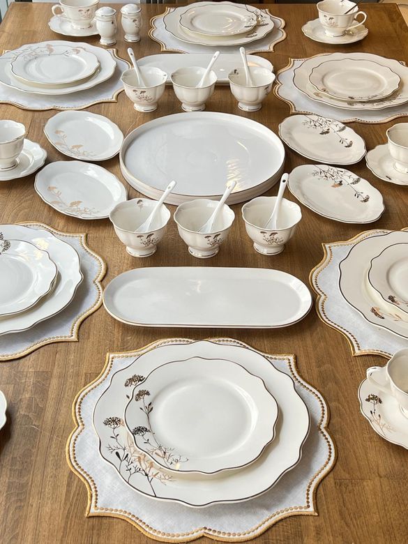ROSSEV ka245401063 Kahvaltı Takımı Palace 57 Parça 6 Kişilik
