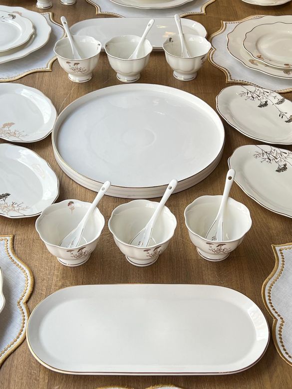 ROSSEV ka245401063 Kahvaltı Takımı Palace 57 Parça 6 Kişilik
