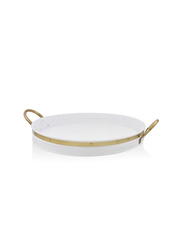 ROSSEV tep542504651 Galvin Tepsi Beyaz 41 Cm