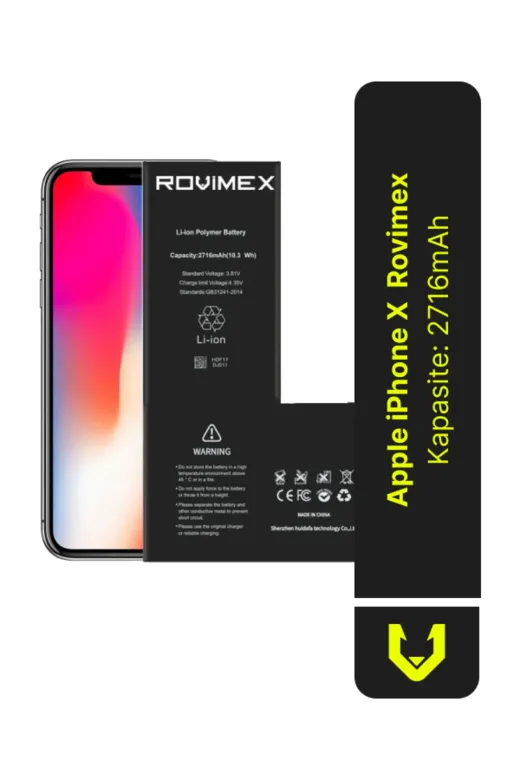 Rovimex rv23 Apple Iphone X Batarya Pil Uyumlu