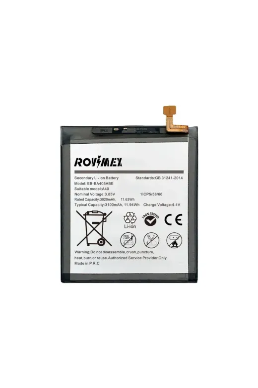 Rovimex rv95 A40 (Sm-A405F/ds) Batarya Pil
