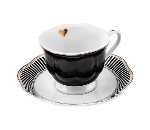Royal Standart 57855210121906780184975 Piraye 6 Kişilik Kahve Fincan Takımı 80 Ml Açık Ahşap