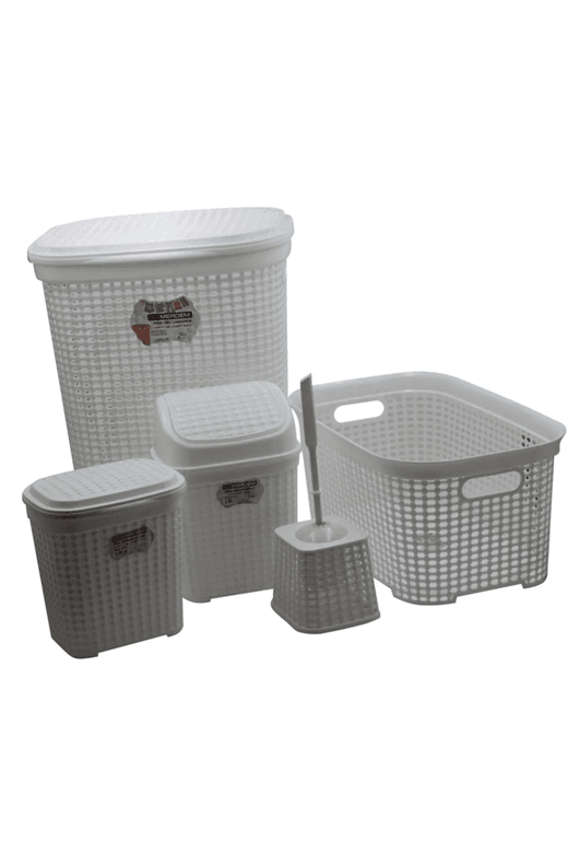 Royaleks Group RT-RY-H-70108 Petek 5 Li Banyo Çeyiz Seti Royaleks-Mrd307-Dv