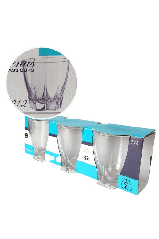 Royaleks Group RT-RY-H-70373 Venüs 3'lü Su Bardağı 250Ml Royaleks-212