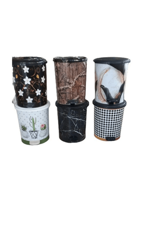 Royaleks Group RT-RYL-H-13979 Desenli Pedallı Çöp Kovası No:3 Royaleks-Mrd153