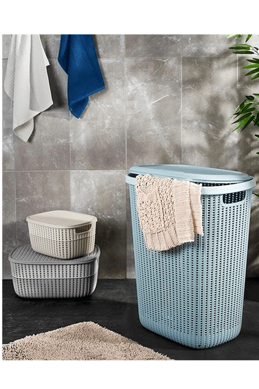 Royaleks Group RT-RYL-H-68530 Knitty Örgü Çamaşır Sepeti 57 Lt Royaleks-G654