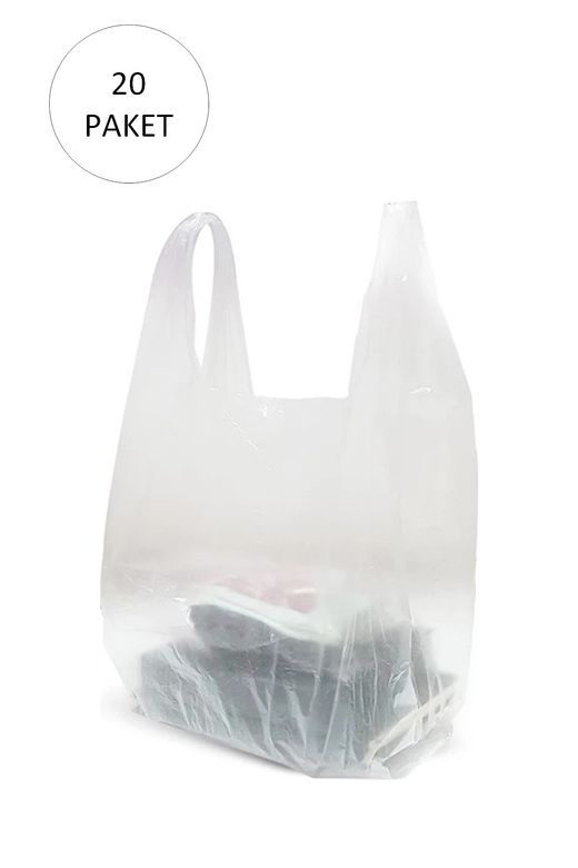 Royaleks RT-RYL-HMR11039 Şeffaf Atlet Poşet Büyük Boy 30X56 Cm 20 Paket Takriben 3.000 Adet