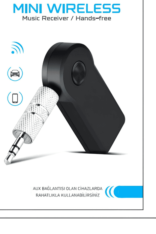 Royaleks RT-RYL-HMR14544 Araç İçi Kablosuz Müzik Aktarma Ve Telefon Görüşme Aparatı Aux Mini Wireless