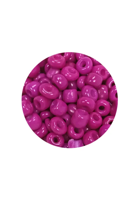 Royaleks UTRT-RYL-BN24093-32-20 Dökme Cam Kum Boncuk Büyük Boy (6/0) 4 Mm - 20 Gram - Eflatun - Bnc102