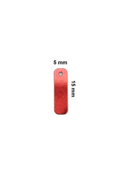 RT-RYL-B-0022-8 Açık Kırmızı 15 X 5 Mm Dantel Oya Yazma Halhal Abiye Lazer Kesim Pul 200 Adet / 8 Gram