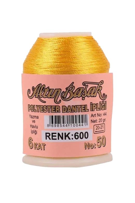 RT-RYL-HMR16722 3 Adet Altınbaşak Oya Ve Dantel İpi 20 Gr - Royaleks - No: 600