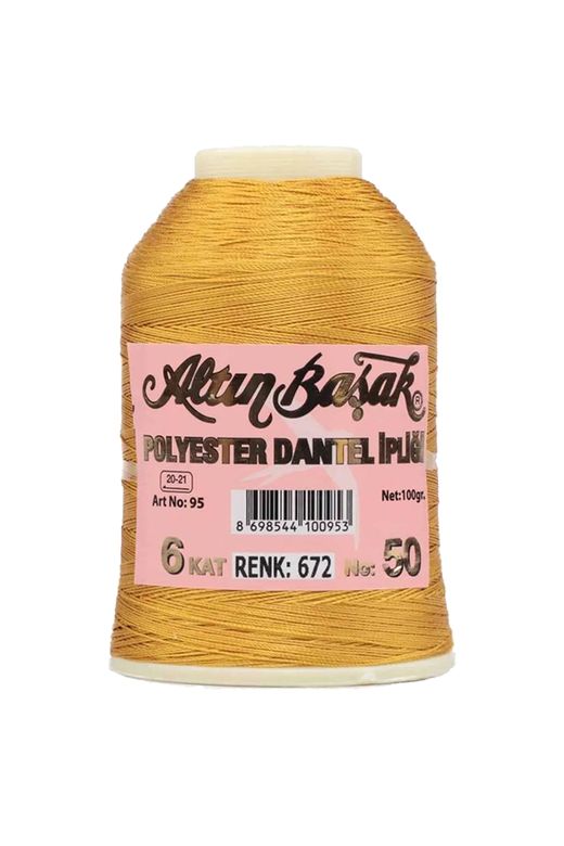 RT-RYL-HMR16734 3 Adet Altınbaşak Oya Ve Dantel İpi 20 Gr - Royaleks - No: 672