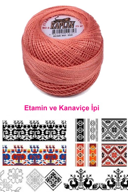 RT-RYL-HMR17597 Kaplan Etamin Ve Kanaviçe İpi 8 No Kod/renk: 350 - Royaleks