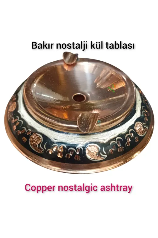 SAFİR ÇAY KAZANLARI 09122024hicivliküllük Nostaljik Bakır Kül Tablası Bakır Nostalji Küllük 2 Adet Nostalji Bakır Küllük