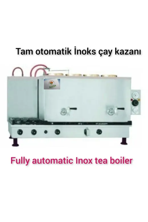 SAFİR ÇAY KAZANLARI 12022025inokslpg4 4 Demlikli Inoks Çay Kazanı Tam Otomatik Elektrikli Ve Tüplü Çay Ocağı Çay Semaveri