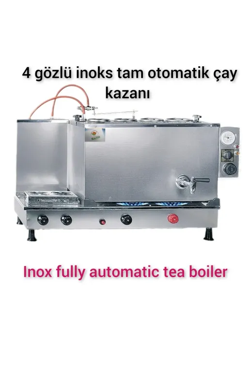 SAFİR ÇAY KAZANLARI 12022025inoksventilli4 4 Lü Inoks Çay Kazanı Doğalgazlı Ce Ve Gazmer Onaylı Gaz Emniyet Kilit Sistemli Çay Semaveri
