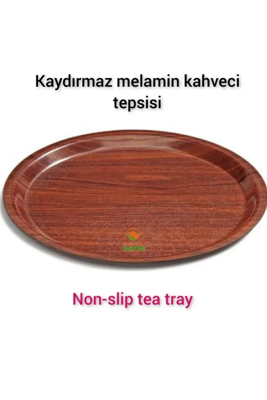 SAFİR ÇAY KAZANLARI 28012025kahverengimelaminkaydırmaztepsi Kahveci Tepsisi Melamin Kahverengi Kahveci Tepsisi 37 Cm Ebatlı Yuvarlak Kaydırmaz Kahverengi Safir