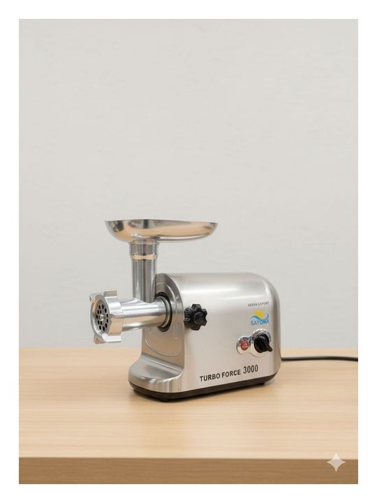 SAYONA sayona3000 Turbo Force 3000 Et Kıyma Makinesi Mg-3000D Güçlü Motor Metal Dişli Ev Tipi Kıyma Makinesi