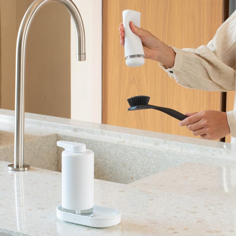 Schafer ₺3.399,00** Brabantia Sinkstyle Fresh White Sabunluk Seti 2X200 Ml
