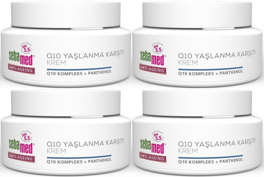 Sebamed Q10 Yaşlanma ve Kırışıklık Karşıtı Koruyucu Anti-Age Krem 50ML (4 Lü Set)