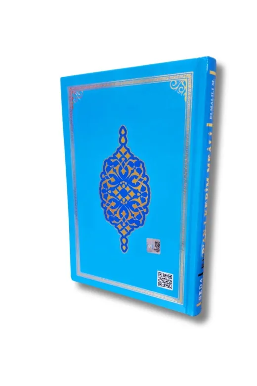 Seda Yayınları seda206mavi Kur'an-I Kerim Metinsiz Yüce Meali Ciltli Orta Boy Mavi (17X24Cm)
