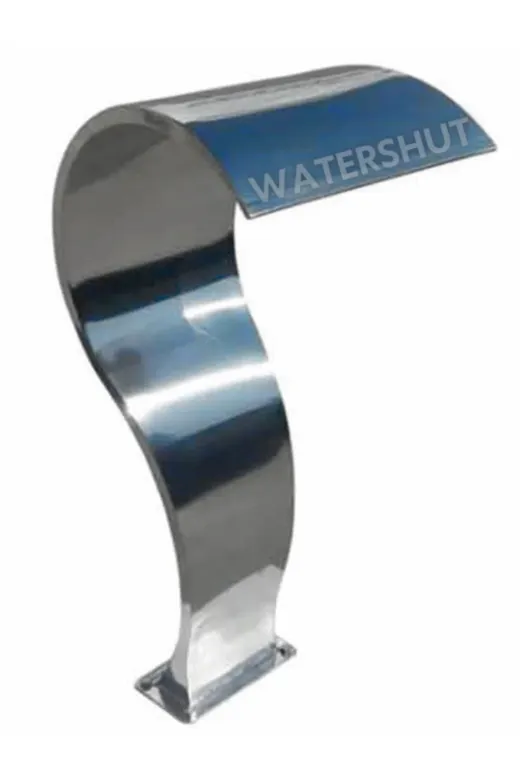 Şelale WK400X600 Watershut 400 X 800Mm Havuz Tipi Slim Su Perdesi Kuğu - Paslanmaz Çelik (Et Kalinliği 1,5Mm)