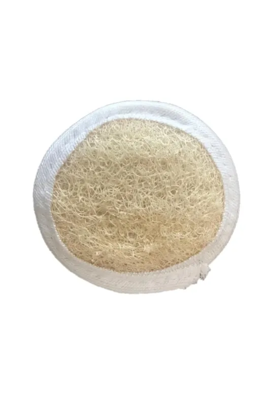Shower S104 Yüz Kesesi Doğal Kabak Lifi 9*9 Cm Yuvarlak