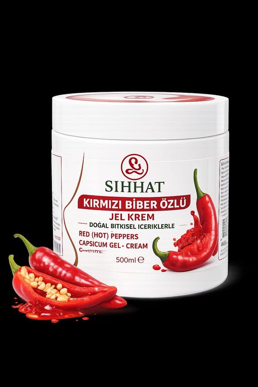 Sıhhat Pharma bbr01 Kırmızı Biber Özlü Jel Krem 500 Ml