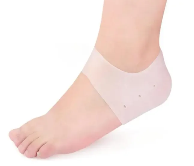 Silikon Topuk Çorabı Beyaz Renk (4745)
