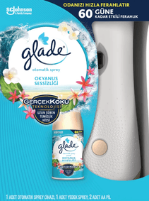 smHNrpZW7F Glade Otomatik Sprey Koku Makinesi + Yedek Oda Kokusu 269 Ml - Okyanus Sessizliği
