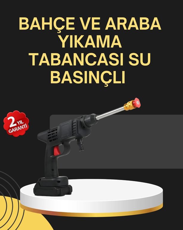 Solmazlar Online 125048587 Mey İthalat 48V Şarjlı Basınçlı Yıkama Tabancası Köpük Ve Çift Nozul 2025 Model