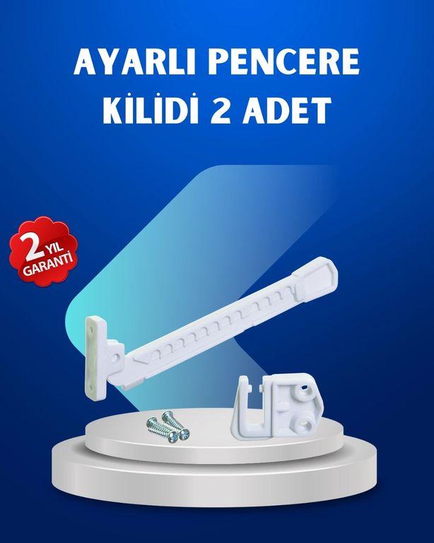 Solmazlar Online MEYTDUCZZZCAMEMNİYETKİLİDİ2Lİ-BLMY Mey İthalat Pencere Güvenlik Kilidi Açılma Sınırlayıcı Aparat 2 Adet Çok Renkli