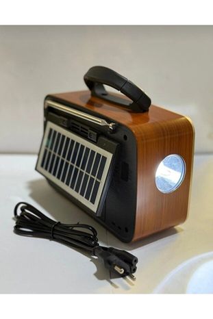 Sontfec Nostaljik Radyo Güneş Panelli Usb Sd Kart Bluetooth St-1085Bts