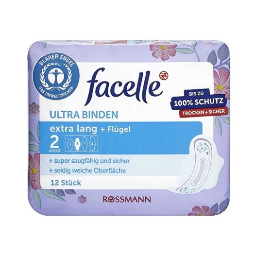 SR12063173 Facelle Ultra Ekstra Uzun Kanatlı 12 Adet Ped