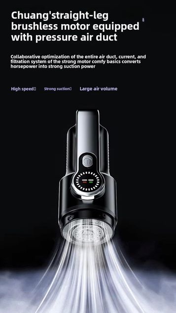 ST-126 Plus Kablosuz Araç Süpürgesi, Taşınabilir El Süpürgesi, Vakum Üfleme 120W Güçlü Emiş, Type-C Şarjlı, Yıkanabilir Filtre, Araba, Ev Ve Ofis Kullanımı İçin