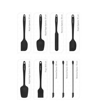 ST 57855210128913280184975 Vlt1170 Drongo 9&apos Lu Spatula Set Siyah 0