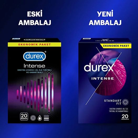 ST19030218 Durex Prezervatif Intense 20'li