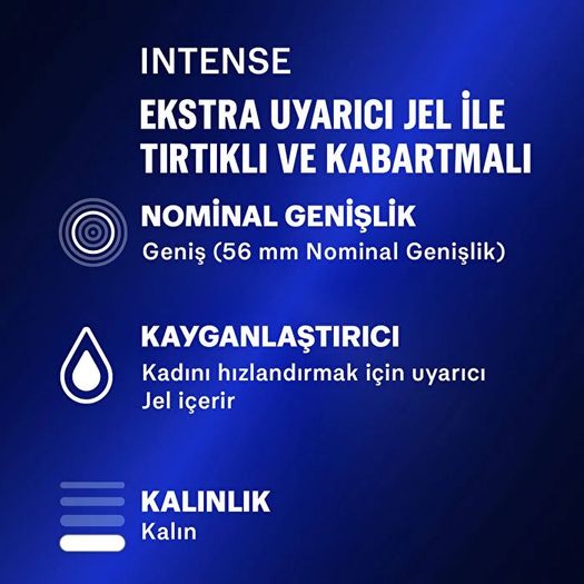 ST19030218 Durex Prezervatif Intense 20'li