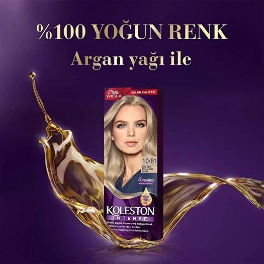 ST23050260 Koleston Intense 10/81 Çok Açık Küllü İnci Sarısı 50 Ml Saç Boyası